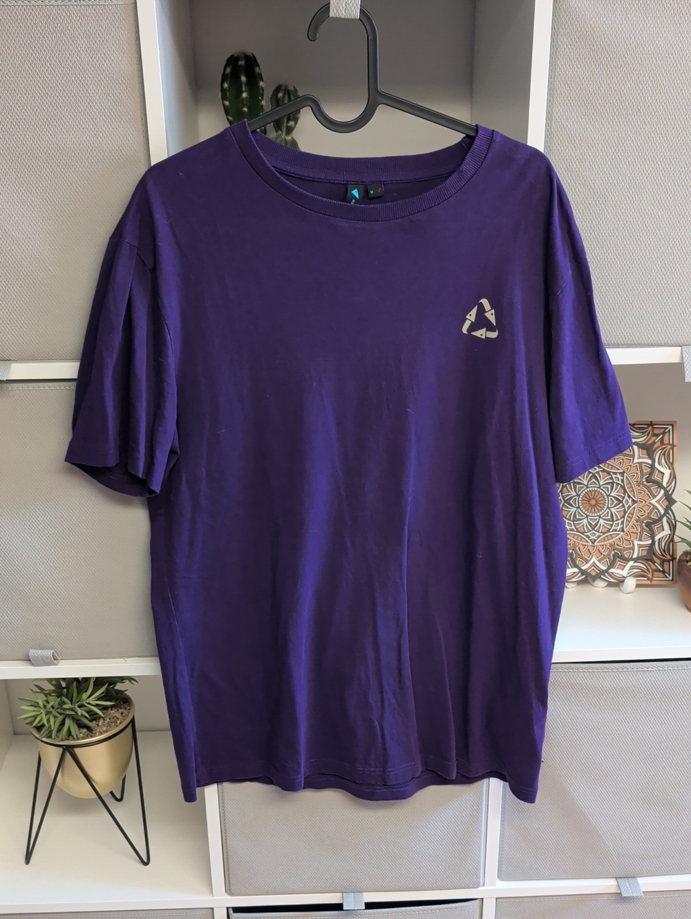 Klattermusen Deep Purple Short Sleeve Crew Tee with Recycled Logo